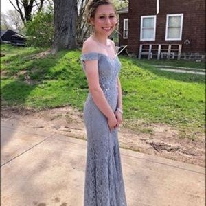 Homecoming, Prom, Bridesmaid Gray Formal Dress